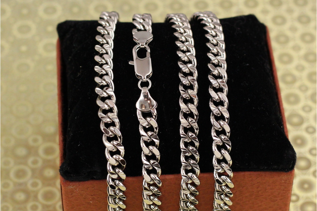 Ланцюг Xuping Jewelry панцирна гурмета 45 см 7 мм срібляста