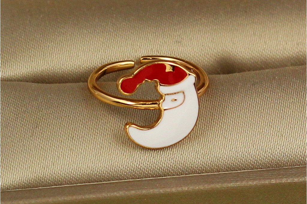 Кольцо Xuping Jewelry детское раздвижное месяц р14 и больше золотистое