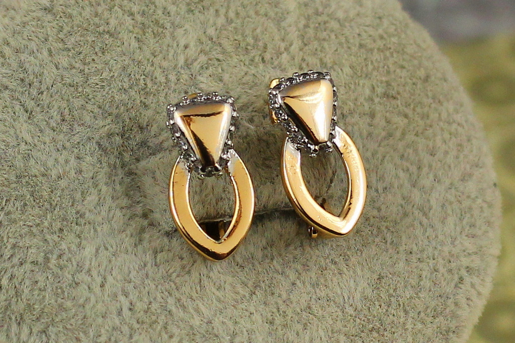 Сережки Xuping Jewelry крихта з родієм 1,6 см золотисті