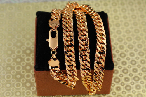Цепь Xuping Jewelry кобра 60 см 11 мм золотистая