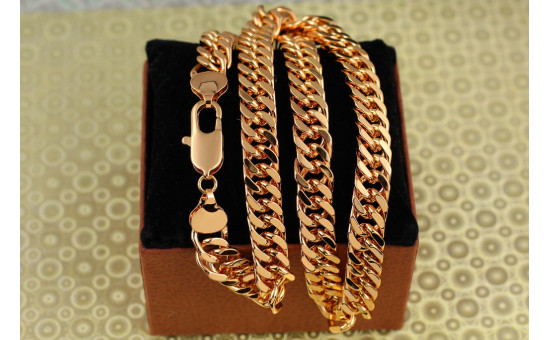 Цепь Xuping Jewelry кобра 60 см 11 мм золотистая