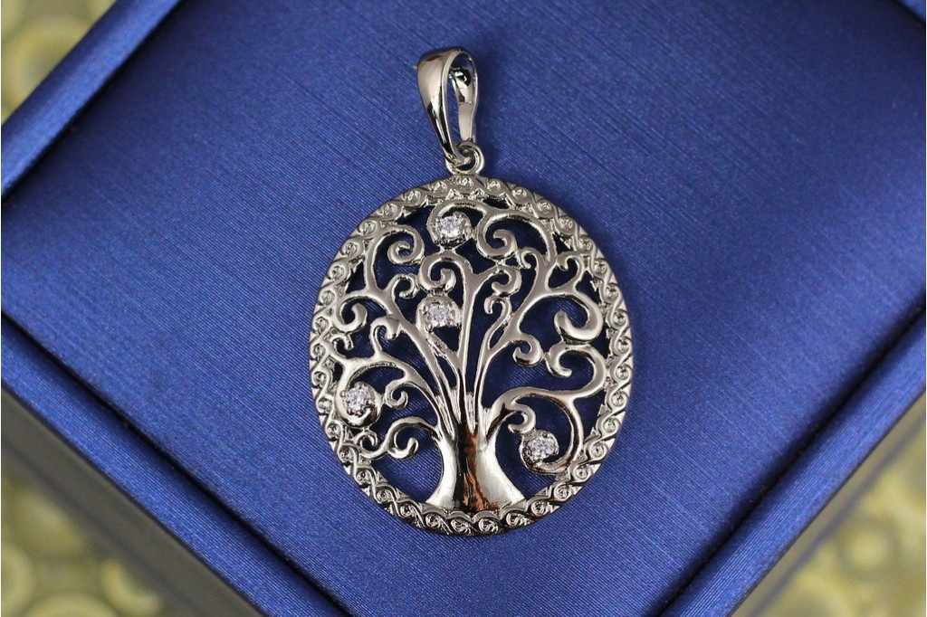 Кулон Xuping Jewelry дерево источник жизни 2.8 см серебристый