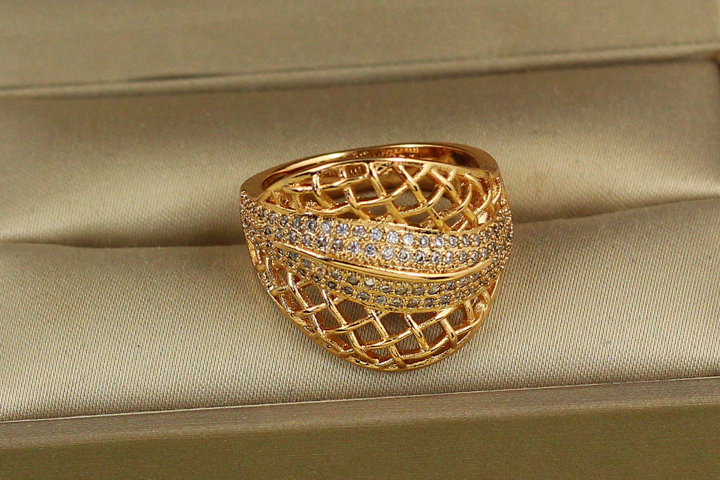 Кільце Xuping Jewelry гіпюр р 17 золотисте