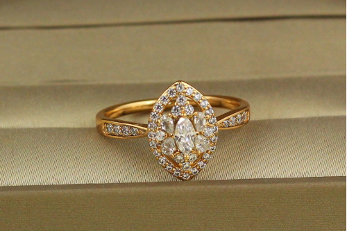 Кольцо Xuping Jewelry Доспех р 20  золотистое
