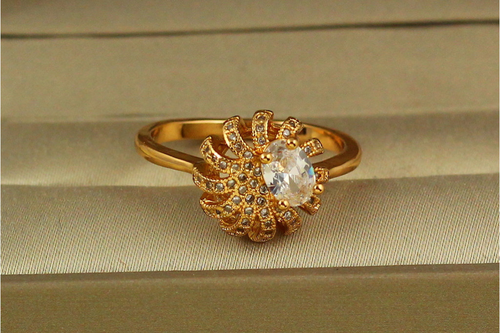 Кольцо Xuping Jewelry Япония р 20 золотистое