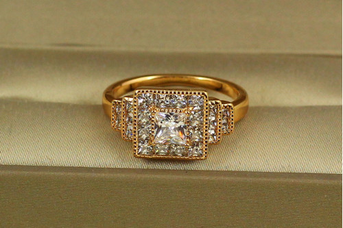 Кольцо Xuping Jewelry Иерархия р 20  золотистое