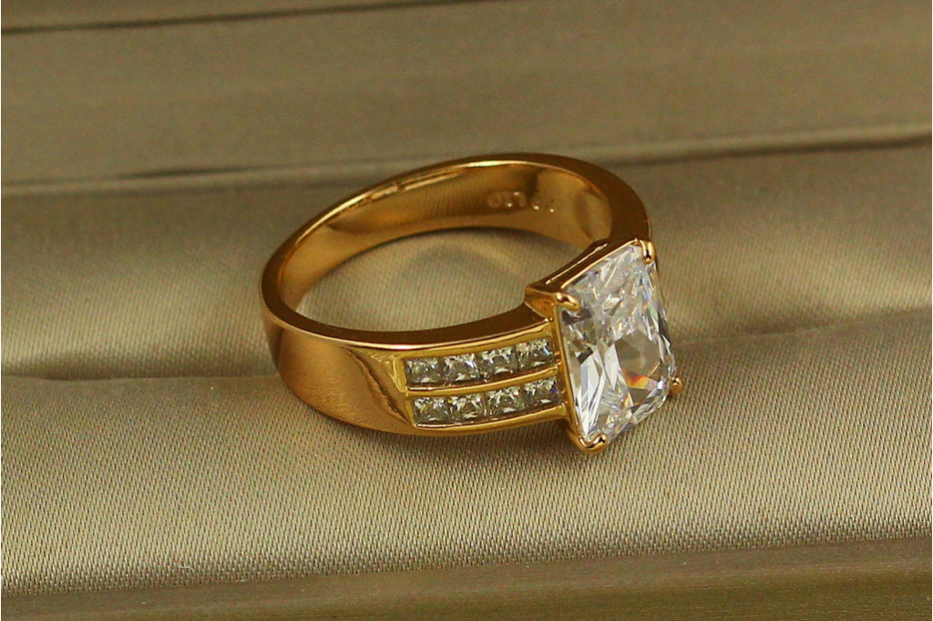 Кольцо Xuping Jewelry Баритон р 20  золотистое