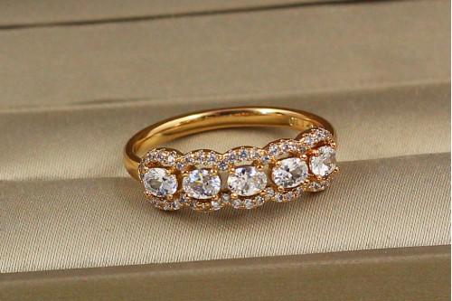 Кольцо Xuping Jewelry прибой р 20 золотистое