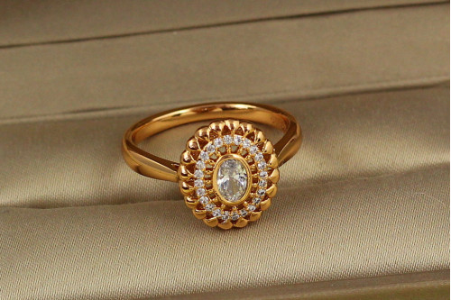 Кольцо Xuping Jewelry защита р 20 золотистое