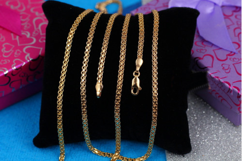 Ланцюг Xuping Jewelry бісмарк 60 см 3 мм золотистий