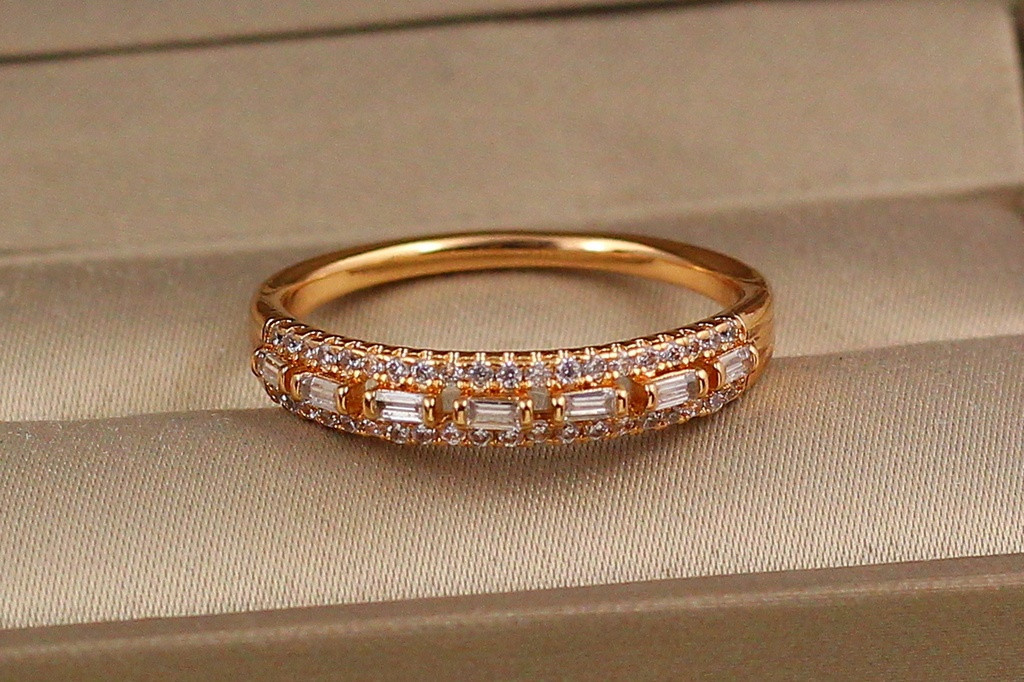 Кольцо Xuping Jewelry палетка р 20  золотистое