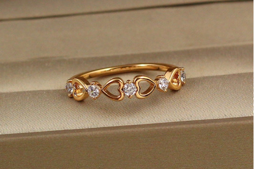 Кольцо Xuping Jewelry Аморе р 20  золотистое