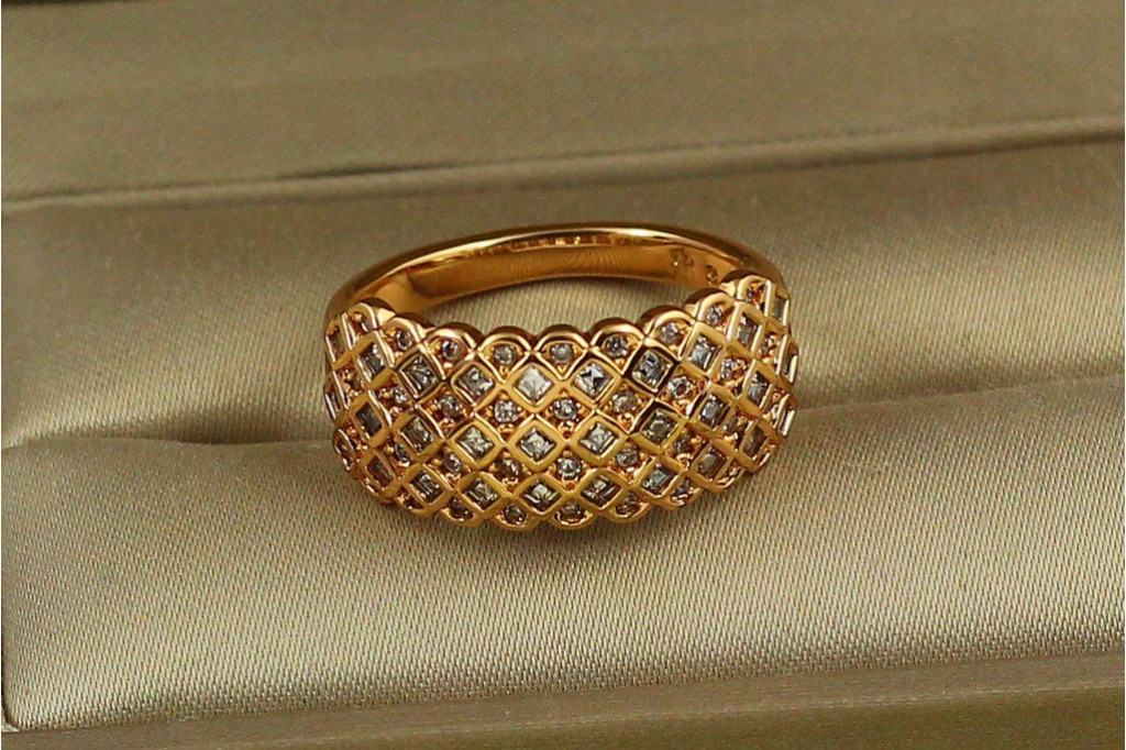 Кольцо Xuping Jewelry Проповедь р 20 золотистое