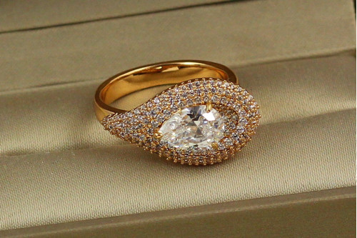 Кольцо Xuping Jewelry Павлин р 20 золотистое