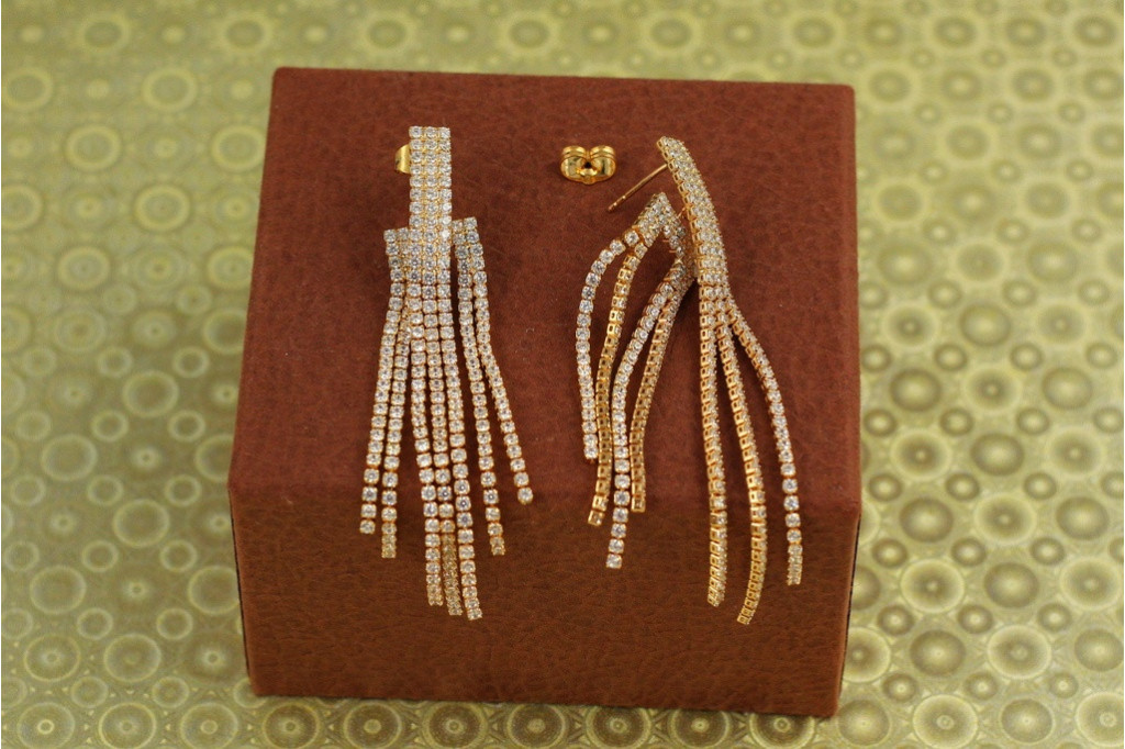 Сережки Xuping Jewelry підвіски Вистава 8 см золотисті