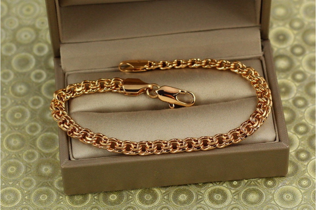 Браслет Xuping Jewelry бісмарк 20 см 5 мм золотистий