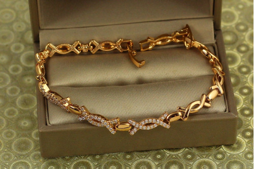 Браслет Xuping Jewelry Нью Йорк 17 см золотистий