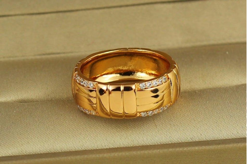 Кольцо Xuping Jewelry лукошко р 18  золотистое