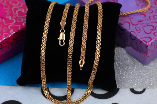 Ланцюг Xuping Jewelry бісмарк 50 см 4 мм золотистий