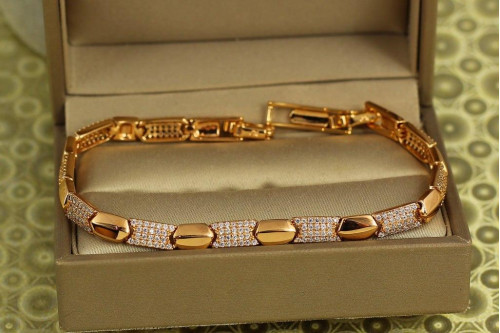 Браслет Xuping Jewelry амазонка 19 см 5 мм золотистий