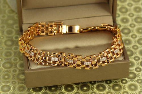 Браслет Xuping Jewelry Фламандія 19 см 10 мм золотистий