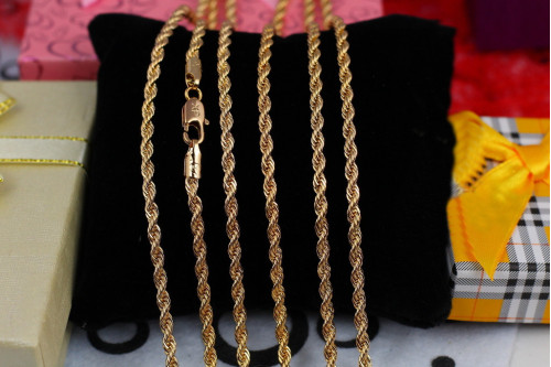 Ланцюг Xuping Jewelry канатик 50 см 3 мм золотистий
