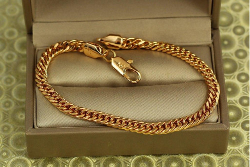 Браслет Xuping Jewelry Кобра 19 см 4,5 мм золотистый