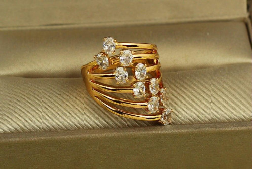 Кільце Xuping Jewelry Міраж розсувне 16 р золотисте