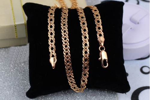 Ланцюг Xuping Jewelry ромб 60 см 5 мм золотистий