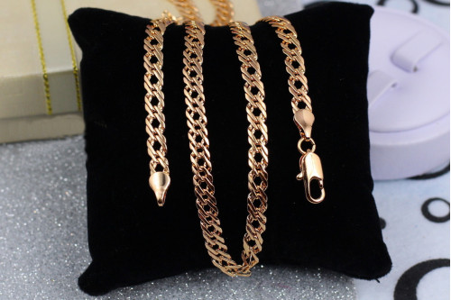 Ланцюг Xuping Jewelry ромб 45 см 5 мм золотистий