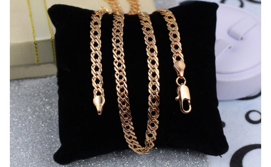 Ланцюг Xuping Jewelry ромб 45 см 5 мм золотистий