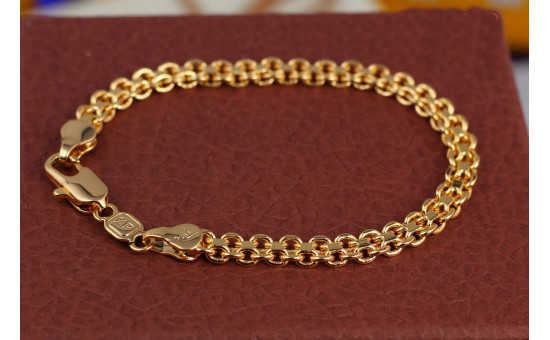 Браслет Xuping Jewelry бісмарк 23 см 5 мм золотистий