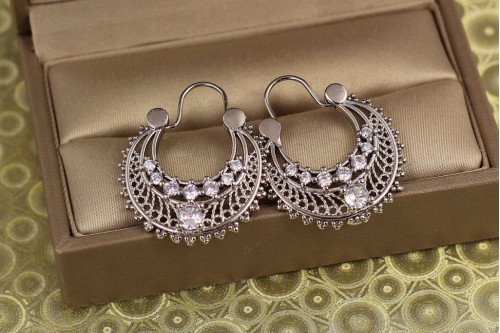 Сережки коромисла Xuping Jewelry Нана 2,9 см сріблясті