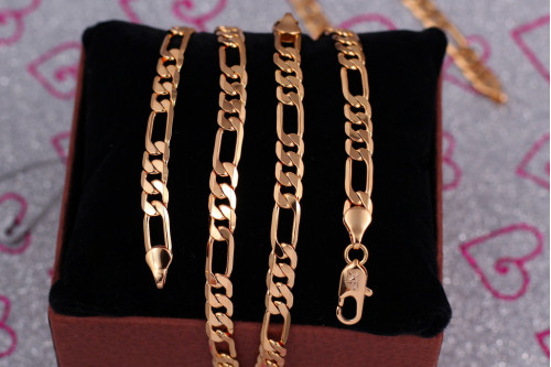 Ланцюг Xuping Jewelry фігаро 60 см 6 мм золотистий
