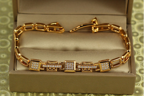 Браслет Xuping Jewelry Логіка 19 см 7 мм золотистий