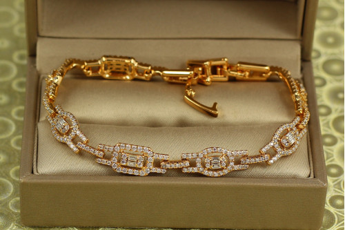 Браслет Xuping Jewelry Прозорливість 17 см 7 мм золотистий
