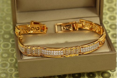 Браслет Xuping Jewelry Паритет 16 см 8 мм золотистий