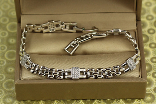 Браслет Xuping Jewelry Зодчий 19 см 6 мм сріблястий