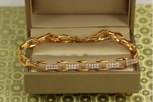 Браслет Xuping Jewelry Тріумф 19 см 8 мм золотистий