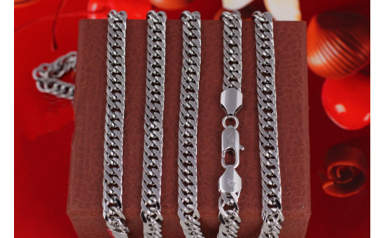 Ланцюг Xuping Jewelry кобра 60 см 7 мм сріблястий