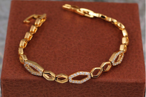 Браслет Xuping Jewelry гістограма 20,5 см 6 мм золотистий