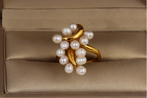 Кільце Xuping Jewelry Гроно велике р 18 золотисте