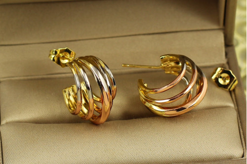 Сережки Xuping Jewelry Райдуга 2 см комбіновані