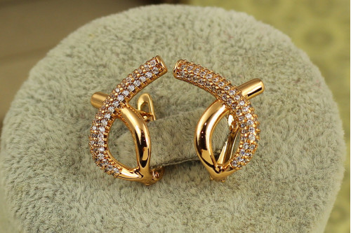 Серьги Xuping Jewelry Символ 1,8 см золотистые