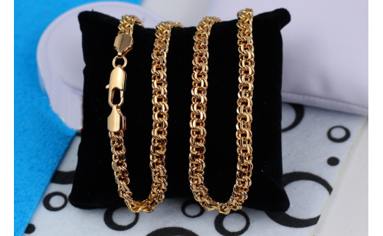 Ланцюг Xuping Jewelry круглий бісмарк 50 см 6 мм золотистий