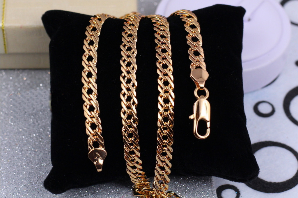 Ланцюг Xuping Jewelry ромб 50 см 6 мм золотистий