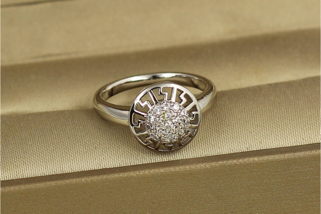 Кольцо Xuping Jewelry Греческий круг р 16 серебристое