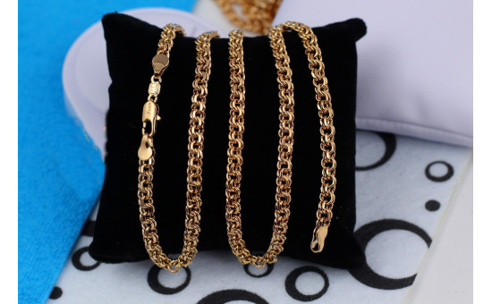 Ланцюг Xuping Jewelry круглий бісмарк 50 см 5 мм золотистий