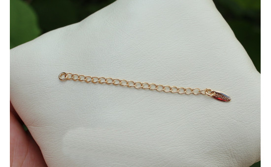Подовжувач Xuping Jewelry для браслета 5 см золотистий