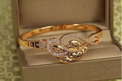 Браслет бенгл Xuping Jewelry Мелодія від 16 см до 18 см золотистий